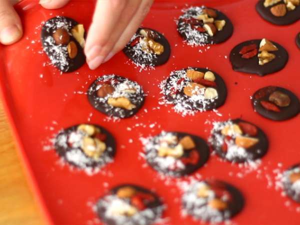 Pengemis, cokelat buah kering - Persiapan langkah 4