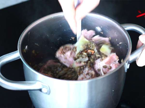 Lentil asin - Persiapan langkah 4