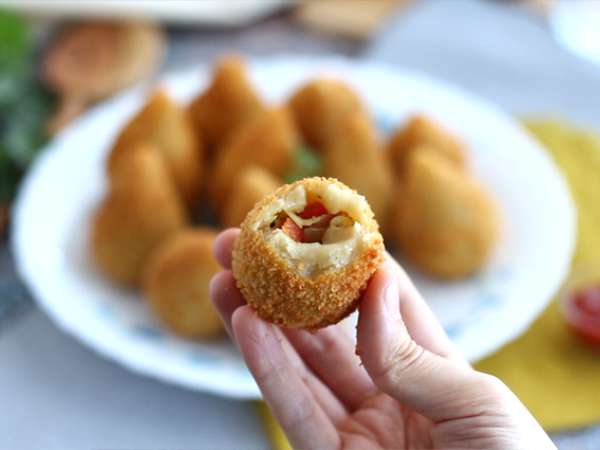Coxinhas (kroket ayam Brasil) - Persiapan langkah 10