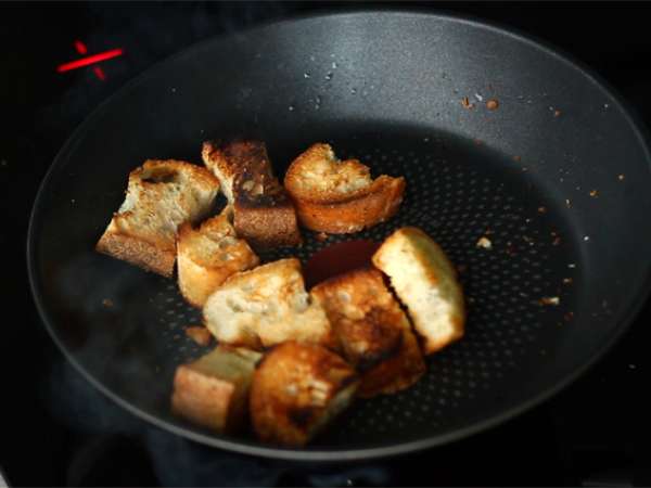 Sup buncis dengan bayam - Persiapan langkah 1