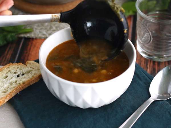 Sup buncis dengan bayam - Persiapan langkah 7