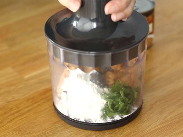 Kroket kacang putih - Persiapan langkah 1