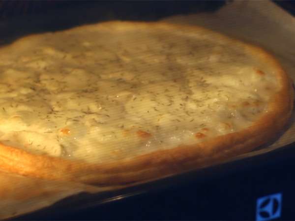 Kue puff pastry tart dengan artichoke Yerusalem - Persiapan langkah 4