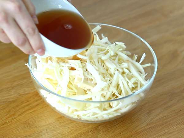Salad kubis renyah ala Jepang - Persiapan langkah 2