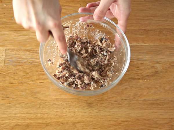 Rillettes sarden yang cepat dan mudah - Persiapan langkah 2