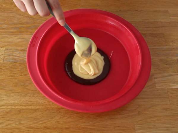 Kue zebra, marmer eksotis (marmer Italia) - Persiapan langkah 5