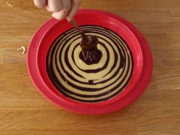 Kue zebra, marmer eksotis (marmer Italia) - Persiapan langkah 6