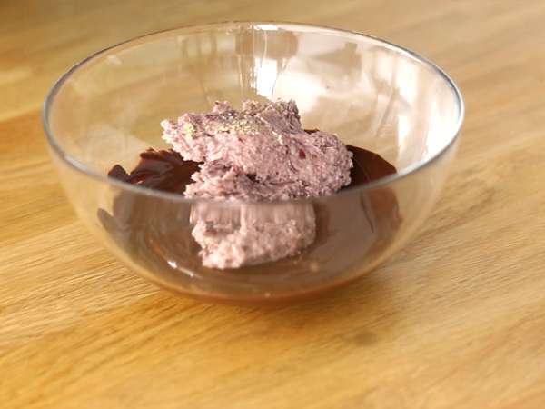 Fondant cokelat dan kacang merah - Bebas gluten / bebas laktosa - Persiapan langkah 2