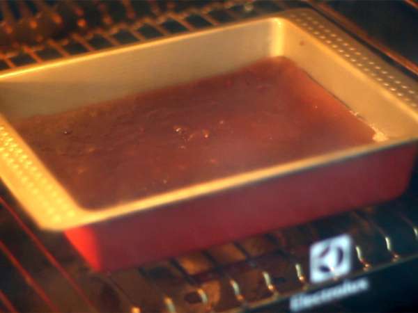 Fondant cokelat dan kacang merah - Bebas gluten / bebas laktosa - Persiapan langkah 4