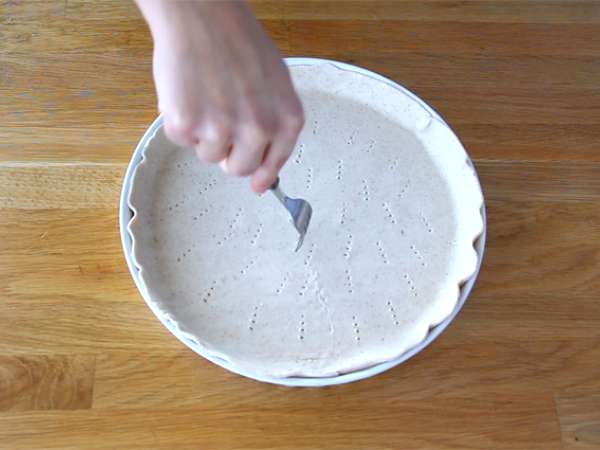 Quiche telur dan ham - Persiapan langkah 1