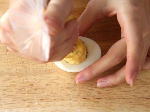 Telur dengan tuna - Persiapan langkah 3