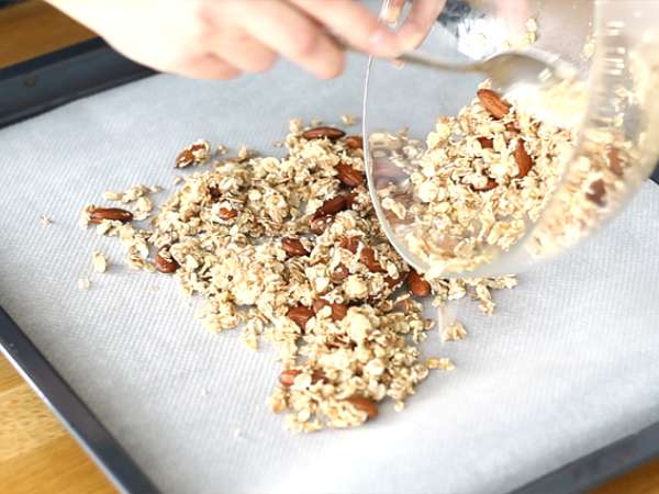 Muesli, granola buatan sendiri - Persiapan langkah 3