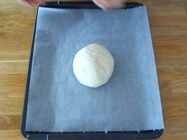 Focaccia, roti Italia dengan rosemary - Persiapan langkah 2