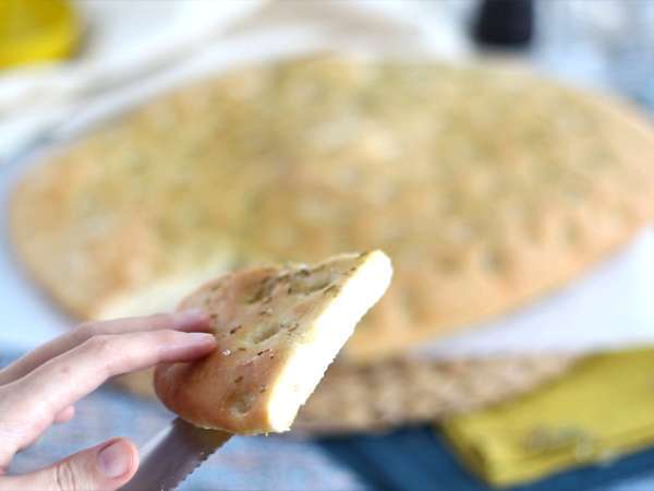 Focaccia, roti Italia dengan rosemary - Persiapan langkah 8