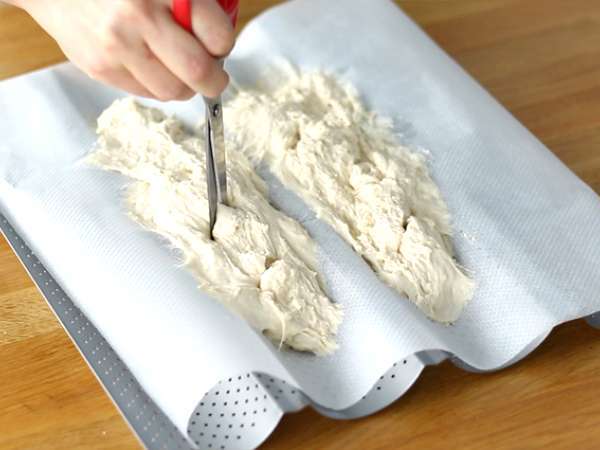 Stik roti ekspres tanpa adonan - Persiapan langkah 4