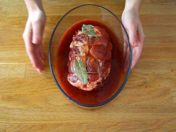 Daging babi yang ditarik, gaya Amerika - Persiapan langkah 3