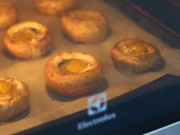 Jamur dengan telur puyuh - Persiapan langkah 4