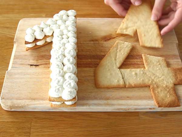 Kue nomor - Persiapan langkah 9