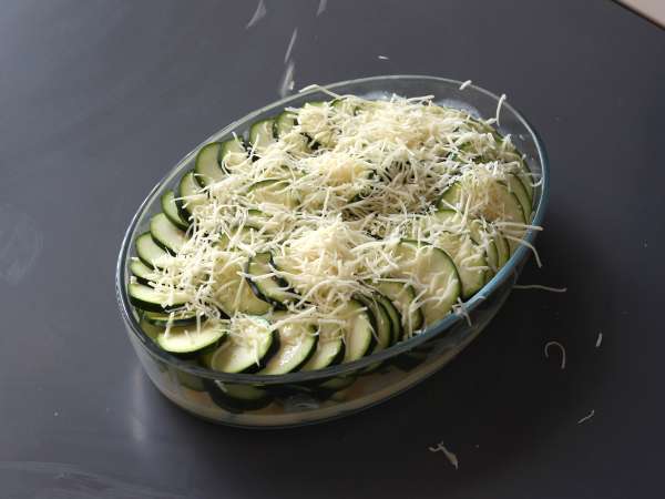 Gratin cukini sederhana - Persiapan langkah 3
