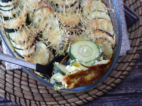 Gratin cukini sederhana - Persiapan langkah 5