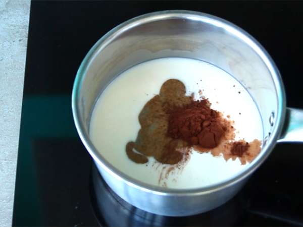 Krim hazelnut (makanan penutup vegan dan bebas gluten) - Persiapan langkah 2