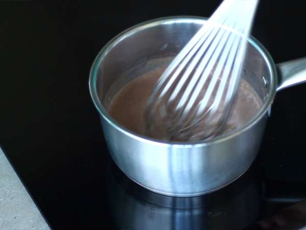 Krim hazelnut (makanan penutup vegan dan bebas gluten) - Persiapan langkah 3