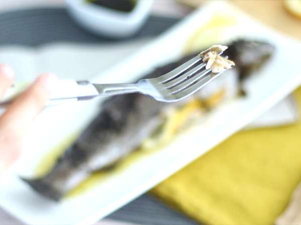 Ikan trout panggang oven dengan timi dan minyak zaitun - Persiapan langkah 5