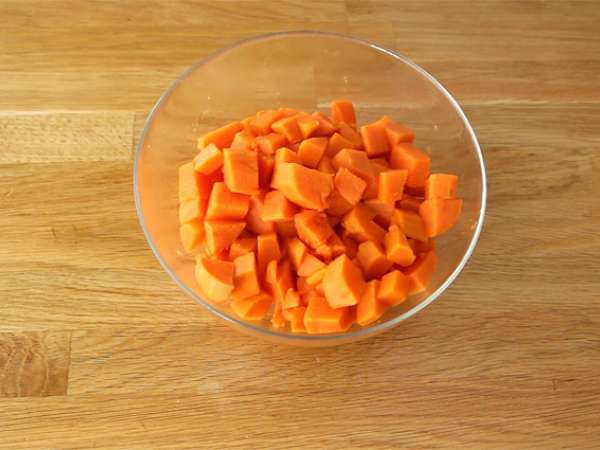 Kue fondant ubi jalar dan kelapa - Persiapan langkah 1