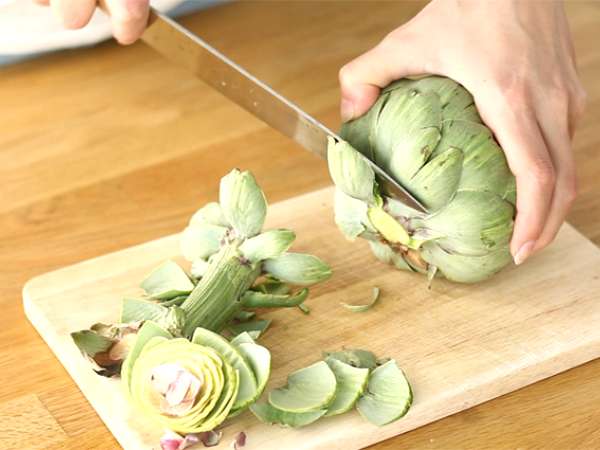 Artichoke panggang - Persiapan langkah 1
