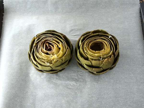 Artichoke panggang - Persiapan langkah 4