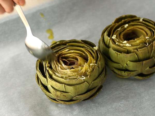 Artichoke panggang - Persiapan langkah 6