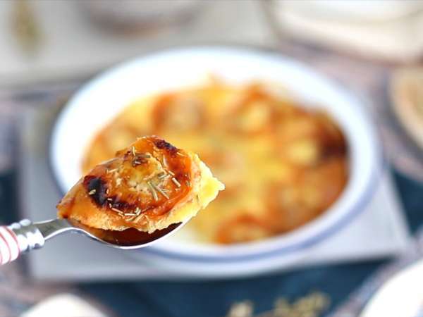 Aprikot dan gratin kelapa - Persiapan langkah 6