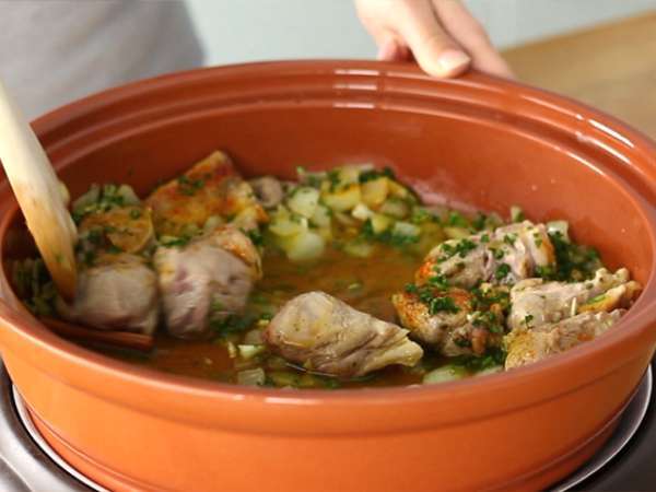 Tajine domba dengan plum (langkah-langkah dan video) - Persiapan langkah 3