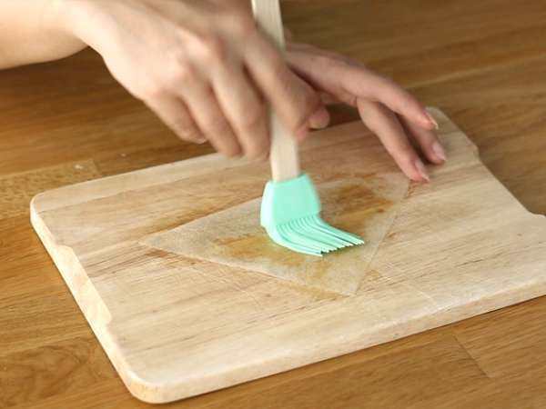 Biskuit batu bata dengan Bündnerfleisch - Persiapan langkah 2