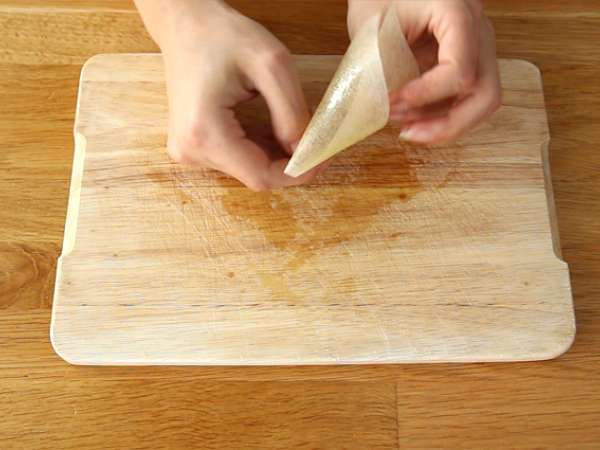 Biskuit batu bata dengan Bündnerfleisch - Persiapan langkah 3