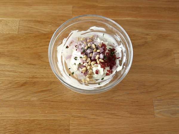 Kuartet minuman beralkohol daging kering - Persiapan langkah 4