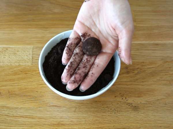 Truffle biskuit Oreo - Persiapan langkah 6