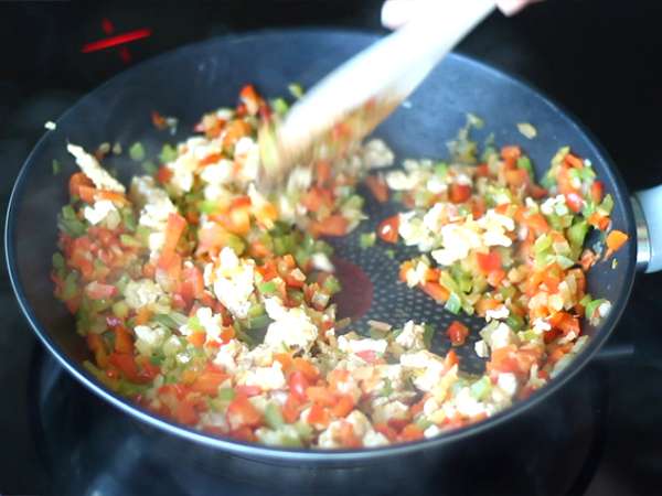 Quesadilla ayam dan alpukat - Persiapan langkah 2