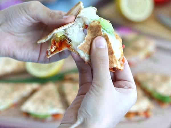 Quesadilla ayam dan alpukat - Persiapan langkah 7