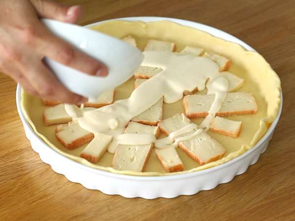 Kue tart Maroilles yang cepat dan mudah - Persiapan langkah 3