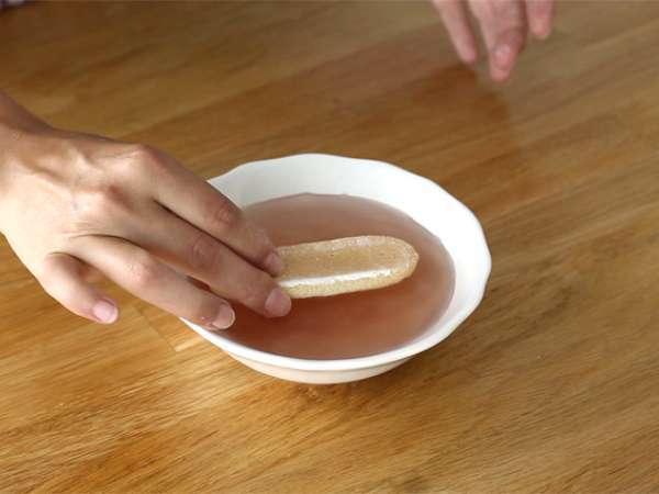 Tiramisu raspberry yang cepat dan mudah - Persiapan langkah 1