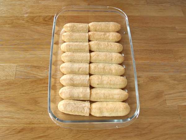 Tiramisu raspberry yang cepat dan mudah - Persiapan langkah 2