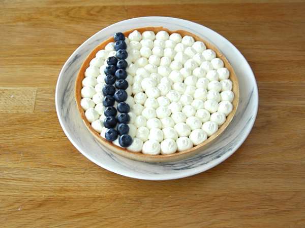 Kue tart merah putih biru Prancis - Persiapan langkah 6