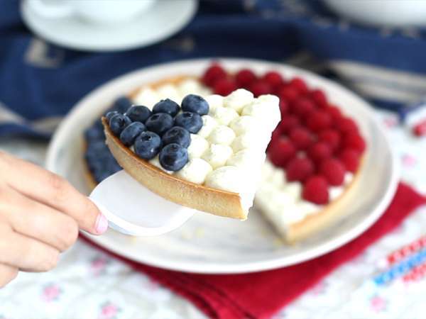 Kue tart merah putih biru Prancis - Persiapan langkah 8