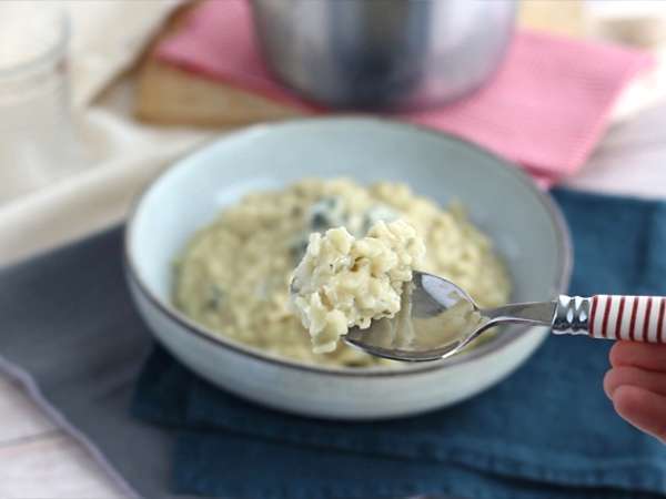 Risotto dengan Roquefort - Persiapan langkah 6