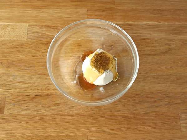 Samosa dengan keju kambing dan madu - Persiapan langkah 1