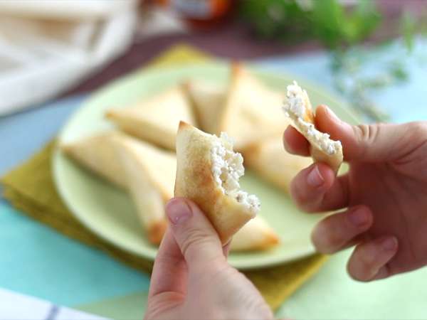 Samosa dengan keju kambing dan madu - Persiapan langkah 7