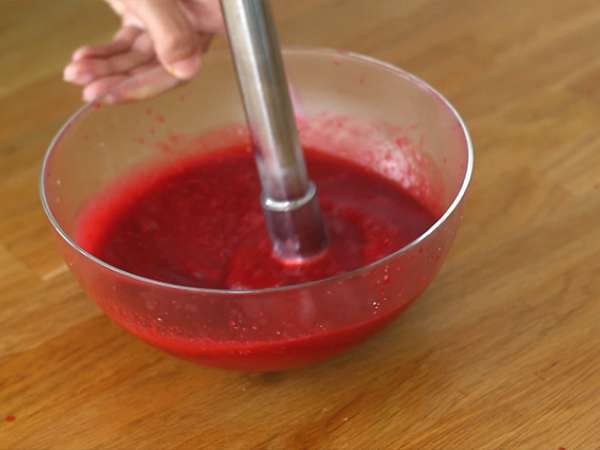 Tart mangga dan raspberry - Persiapan langkah 2