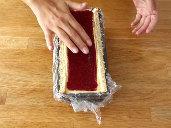 Tart mangga dan raspberry - Persiapan langkah 17