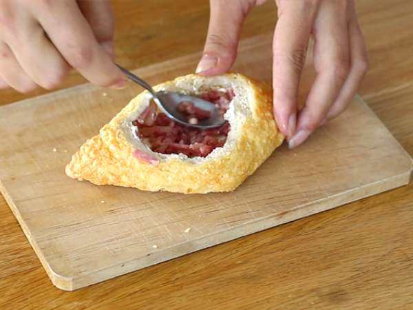 Perahu Telur dengan Munster - Persiapan langkah 2